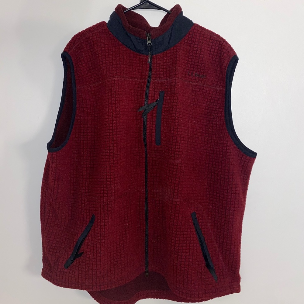 LL Bean Fleece Vest Size XXL